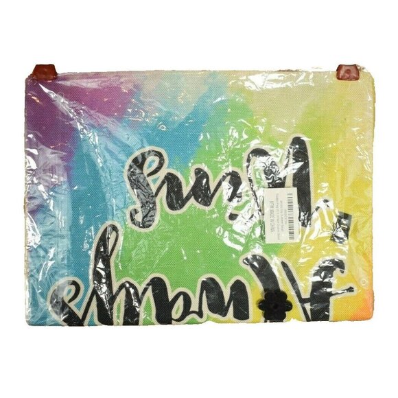 Love Always Wins 13 x 18 inch Double Sided Nylon Burlap Decorative Garden Flag - Picture 4 of 4